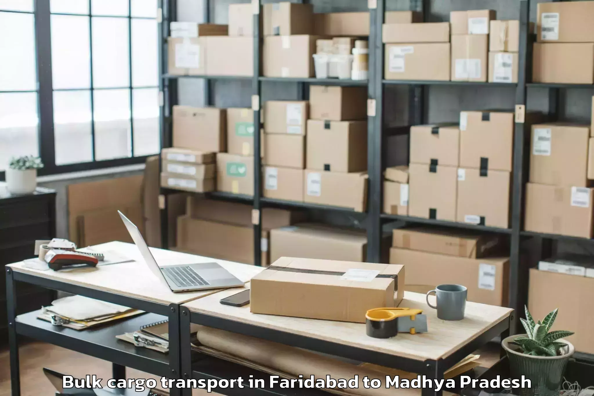 Hassle-Free Faridabad to Peoples University Bhopal Bulk Cargo Transport